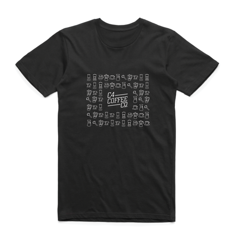 T Shirt C4 Icon Box Print: Mens